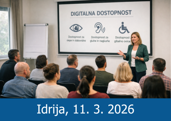 Splošno usposabljanje s področja digitalne dostopnosti